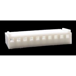 .100" (2.54mm) Crimp & Stuff 10-Position Housing With Locking Ramp