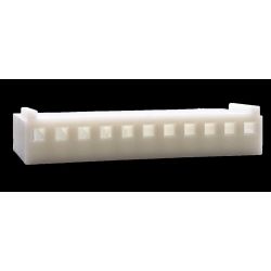 .100" (2.54mm) Crimp & Stuff 11-Position Housing With Locking Ramp