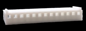 .100" (2.54mm) Crimp & Stuff 13-Position Housing With Locking Ramp