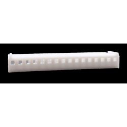 .100" (2.54mm) Crimp & Stuff 16-Position Housing With Locking Ramp