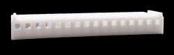 .100" (2.54mm) Crimp & Stuff 16-Position Housing With Locking Ramp