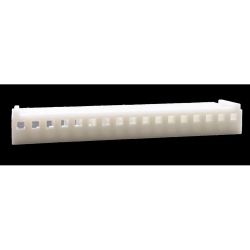 .100" (2.54mm) Crimp & Stuff 17-Position Housing With Locking Ramp