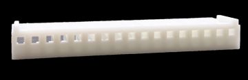 .100" (2.54mm) Crimp & Stuff 17-Position Housing With Locking Ramp