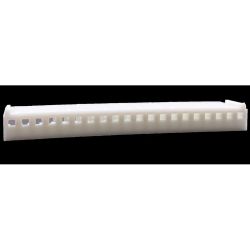 .100" (2.54mm) Crimp & Stuff 20-Position Housing With Locking Ramp