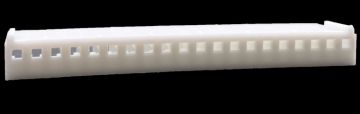 .100" (2.54mm) Crimp & Stuff 20-Position Housing With Locking Ramp
