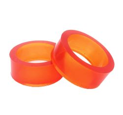 1" Mini Durabands™ Polyurethane Flipper Rubber - AMBER