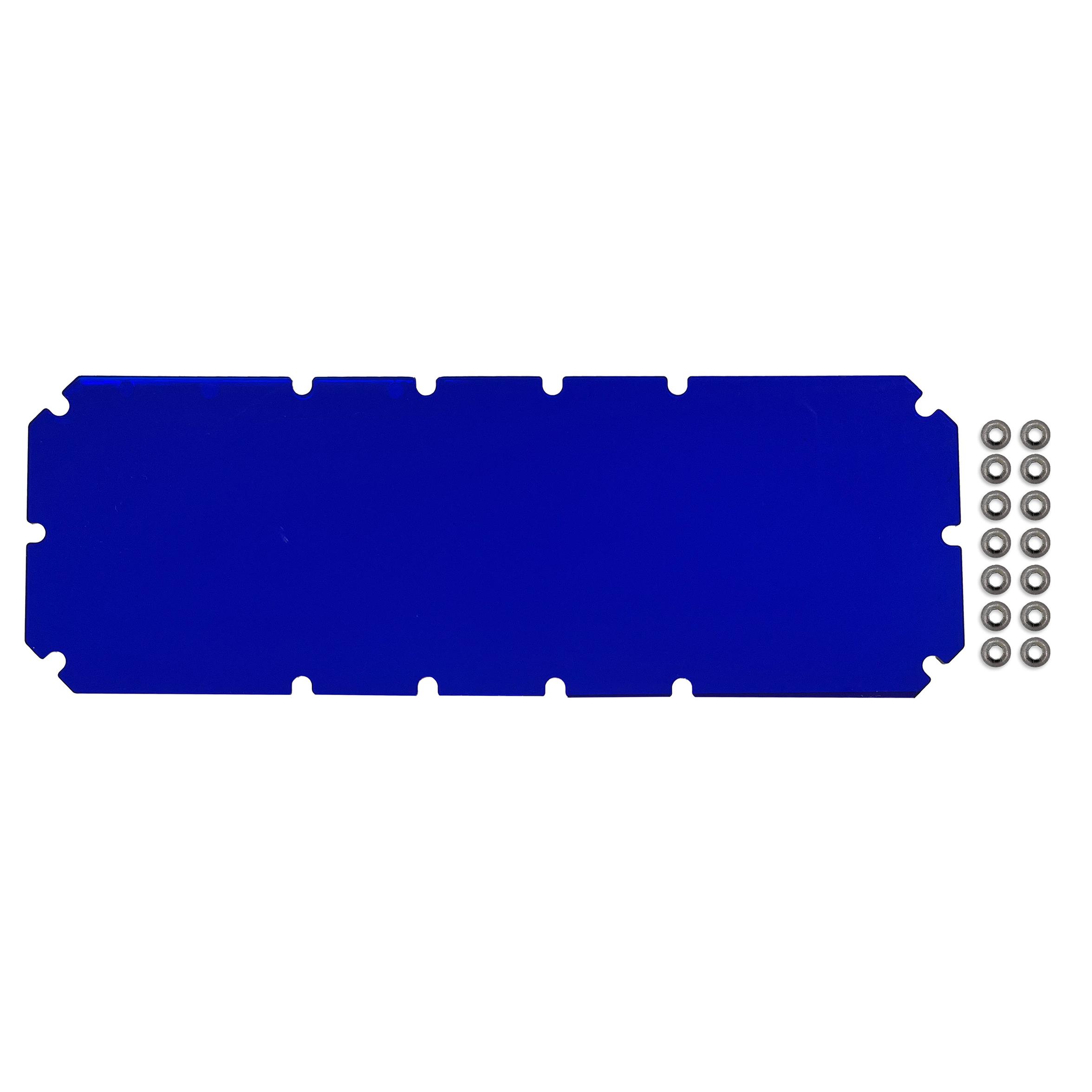 01-13636-10_ASSY WPC-95 Blue Display Shield With Push Nuts