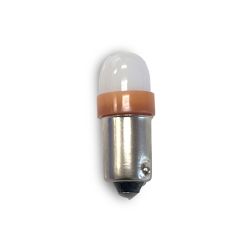 Stern 2-LED #44/47 Bayonet Base Lamp With Frosted Dome - Amber (Orange)