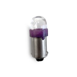 Stern 2-LED #44/47 Bayonet Base Lamp With Clear Dome - Purple