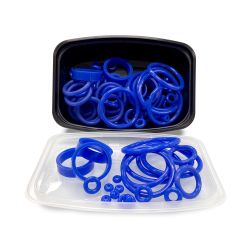 125-Piece PerfectPlay™ Blue Silicone Rubber Ring Set