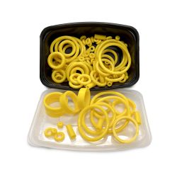 125-Piece PerfectPlay™ Yellow Silicone Rubber Ring Set