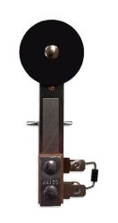 JJP 1" Black Round Stand-Up Target - Rear Mounting, Side Lugs