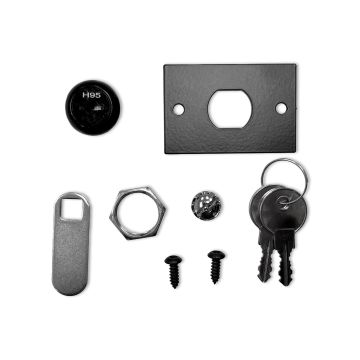 Stern Backbox Lock and Lock Plate Assembly - 2 Hole