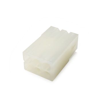 Male .093" Pin and Socket Receptacle Housing, 6 Circuits, 3x2
