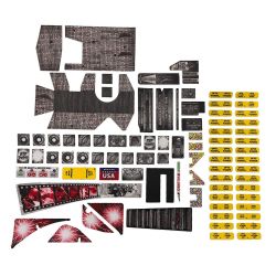Stern Elvira's House of Horrors Blood Red Kiss Edition Playfield Decal Set