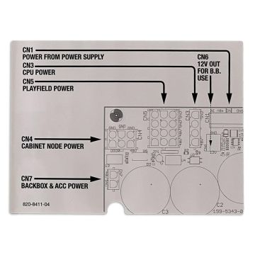 Stern Interior Backbox Power Decal 820-8411-04