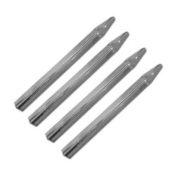 'Williams & Bally Premium Mirror Polished Chrome Non-Ribbed Legs - Set of 4