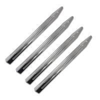 28.5" Premium Mirror Polished Chrome Ribbed Legs - Set of 4