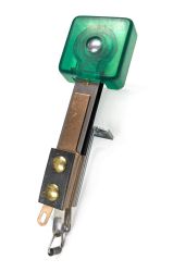 3D/Deep Square Transparent Green Stand-Up Target - Rear Mounting