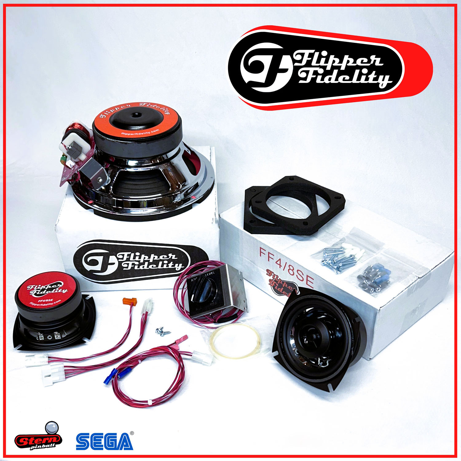 FF-STN-8-WM-U Flipper Fidelity Complete Stern Speaker System With