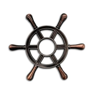 Custom Metal Die-Cast Boat Steering Wheel Topper For Jaws Premium & LE Pinball Machines