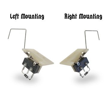 Spooky Pinball Rollover Switch & Bracket Assembly with Diode