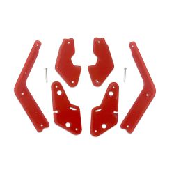 6-Piece Red Plastic Protector Set For Pokemon Pro Pinball Machines