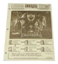 Stern Lord of the Rings Manual