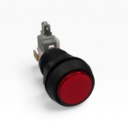 1" Red Blank Button - 5 Volt LED Lamp