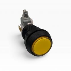 1" Yellow Blank Button - 5 Volt LED Lamp