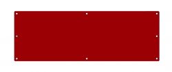 Stern Red Plastic Display Shield for Machines Using Wooden Speaker Panels