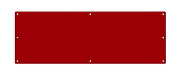 Stern Red Plastic Display Shield for Machines Using Wooden Speaker Panels
