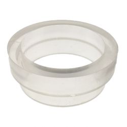1-1/4" Round Transparent Plain Clear Playfield Insert
