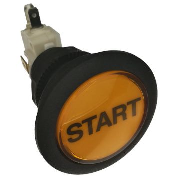 Stern Orange/Amber 1.5" Start Button & Lamp Assembly