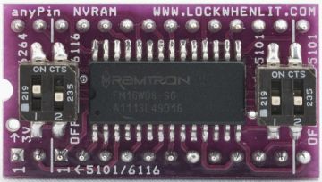 6116 RAM No More Batteries! Pole Position Arcade Battery Eliminator NVRAM