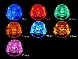 BriteButtons Illuminated Flipper Button Set For Chicago Gaming/American Pinball/Jersey Jack Pinball