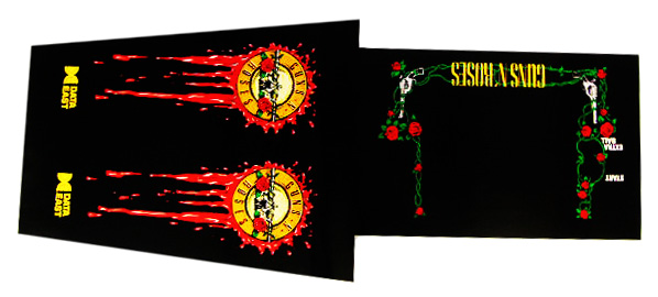 Data East Guns N' Roses 5-Piece Cabinet Decal Set