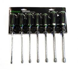 Hilmor 7 Piece Magnetic Tip Hollow-Shaft Nut Driver Set