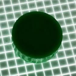 5/8" Round Opaque Plain Green Playfield Insert