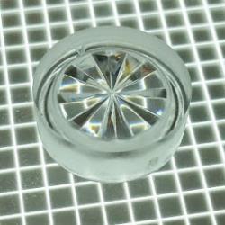 5/8" Round Transparent Starburst Clear Playfield Insert