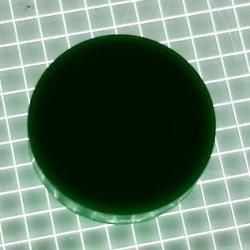 3/4" Round Opaque Plain Green Playfield Insert