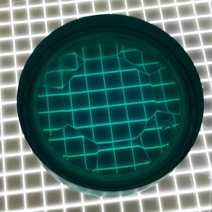 1" Round Transparent Gem Teal Playfield Insert