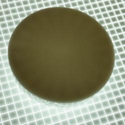 1-1/2" Round Opaque Plain White Playfield Insert