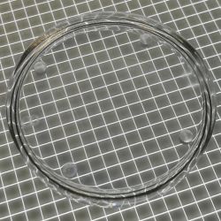 1-1/2" Round Transparent Plain Clear Playfield Insert