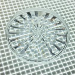 1-1/2" Round Transparent Starburst Clear Playfield Insert