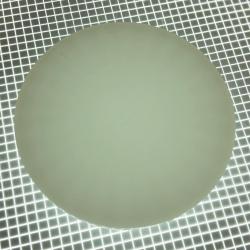 2-1/2" Round Opaque Starburst White Playfield Insert
