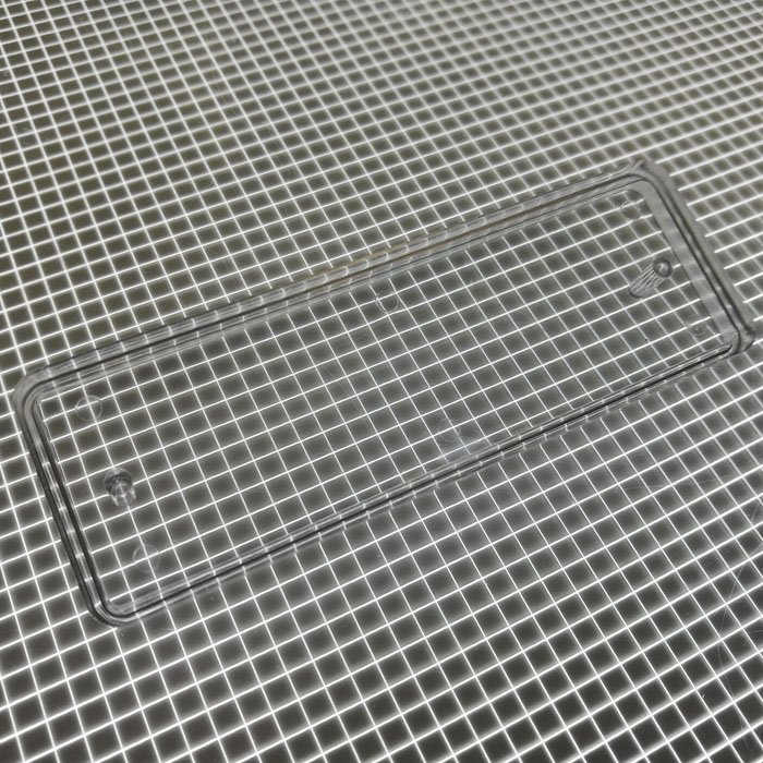 3" x 1" Rectangle Transparent Plain Clear Playfield Insert