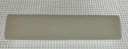4-3/8" x 1" Rectangle Opaque Plain White Playfield Insert