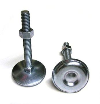 Heavy Duty Leg Leveler With Nut - SILVER