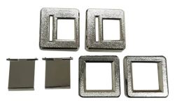 Vacuum Metalized Silver Bezel Kit for Most Stern Coin Doors
